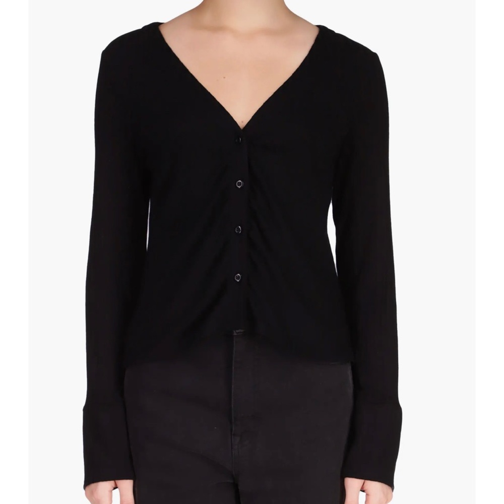 Sanctuary Center Ruched Knit Top